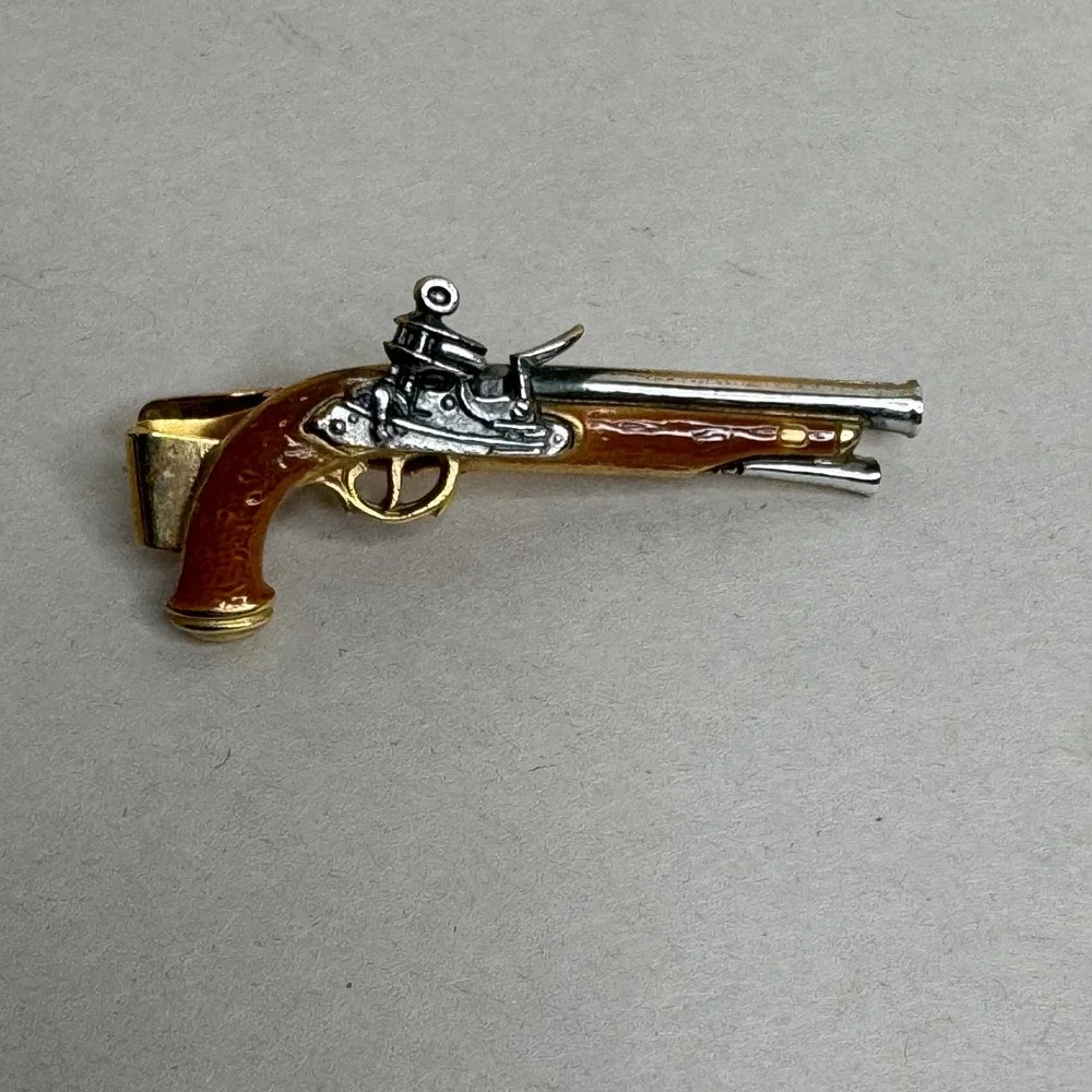 Vintage Avon Tie Clip Gold-Tone Enamel Jewelry Weapon